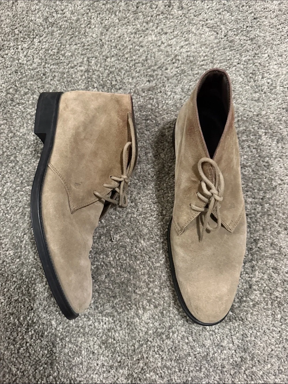 Men's TOD’s Tan Suede Chukka Boots - Classic Lace-Up Sizs 7.5UK / 8.5US